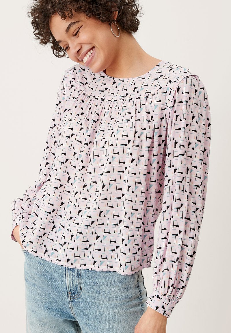 QS By S.Oliver Bluse - Light Pink Aop