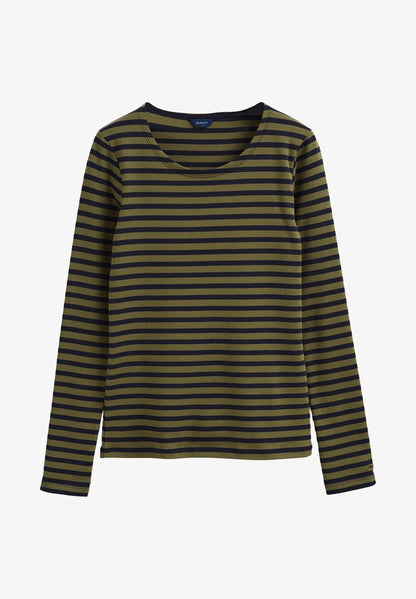 Gant Langarmshirt - Hunter Green