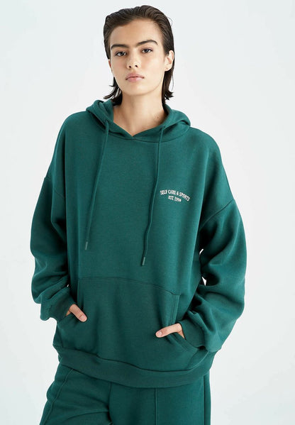 DeFacto Kapuzenpullover - Turquoise