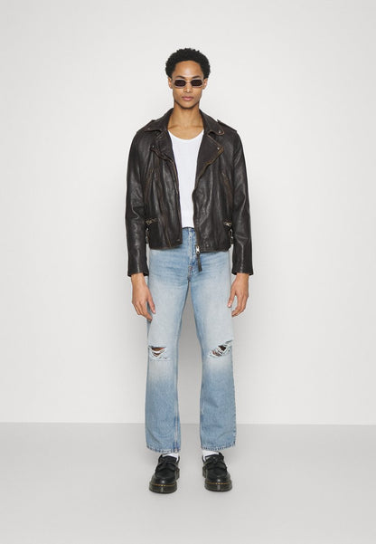 AllSaints LUCA BIKER - Lederjacke - Black