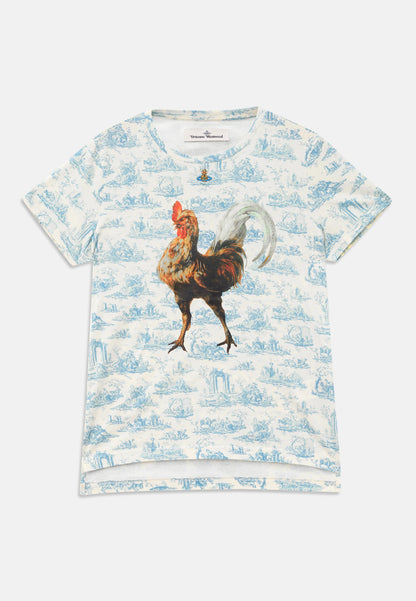 Vivienne Westwood ROOSTER PERU UNISEX - Print T-shirt - Toile De Jouy Blue