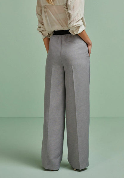 Next WAISTBAND DETAIL STANDARD - Stoffhose - Grey
