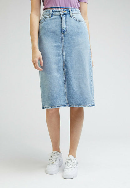 Lee MIDI - Jeansrock - Frosted Blue