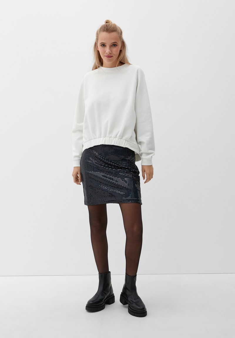 QS By S.Oliver RAGLANÄRMELN - Sweatshirt - Ecru