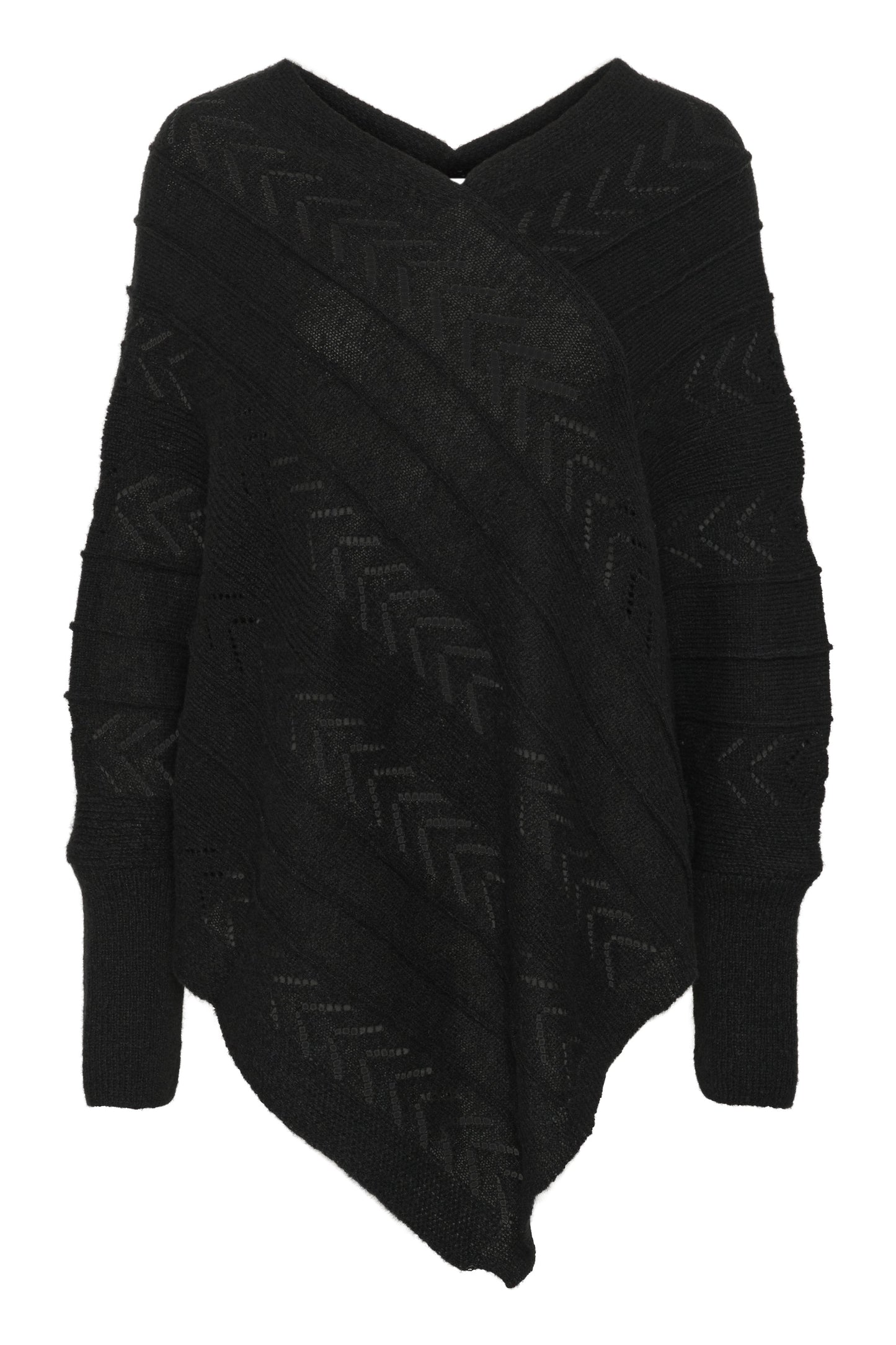 Cream HOLIDAY PONCHO - Jumper - Oat Melange