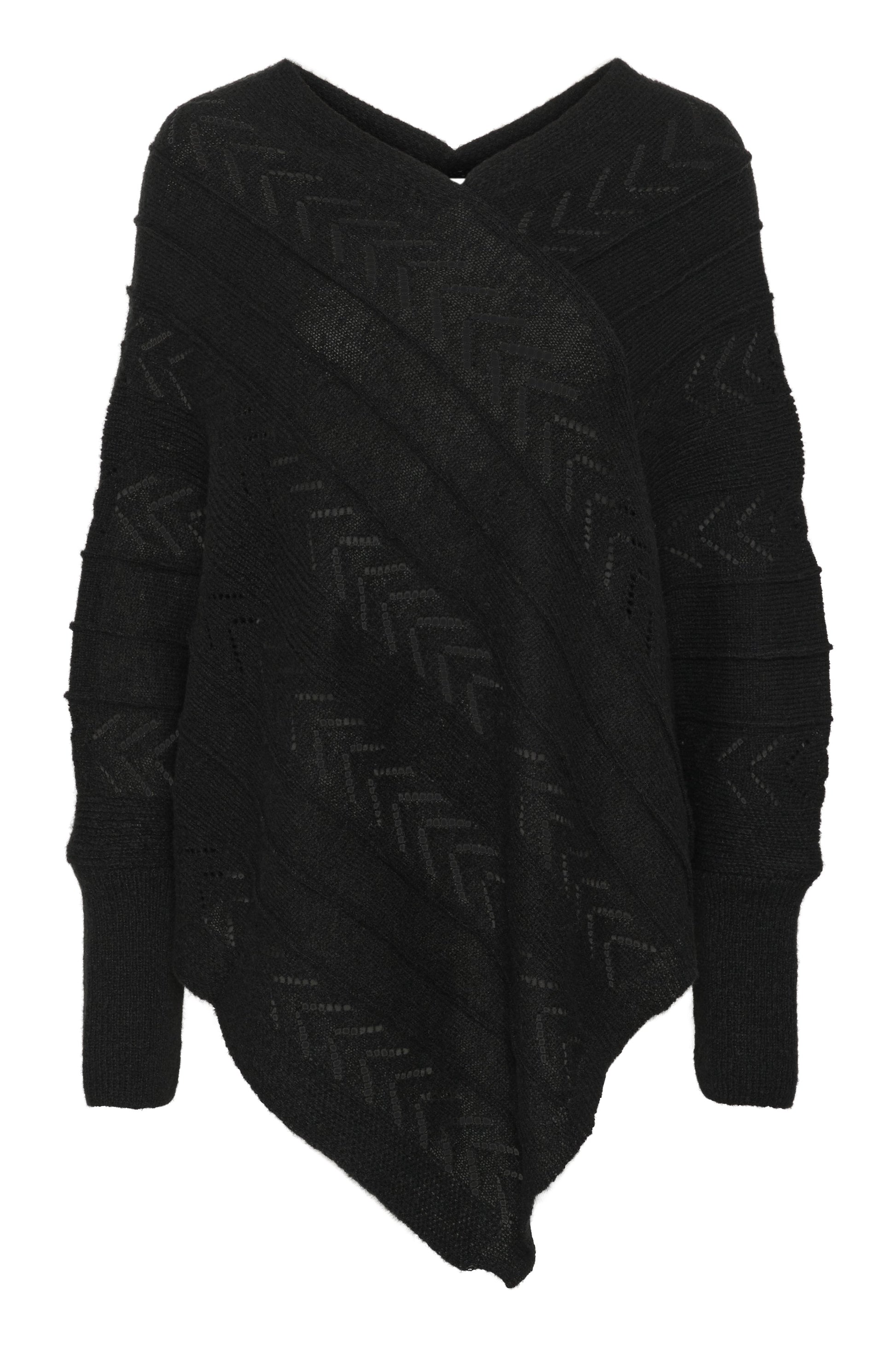 Cream HOLIDAY PONCHO - Jumper - Oat Melange