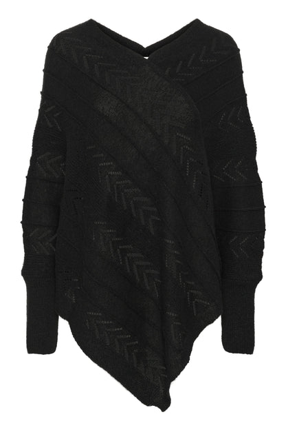 Cream HOLIDAY PONCHO - Jumper - Oat Melange