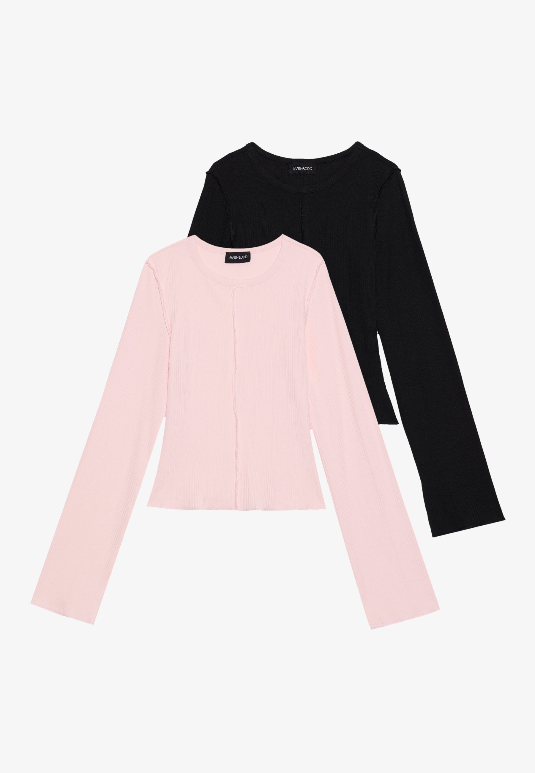 Even&Odd 2 PACK - Long Sleeved Top - White/black