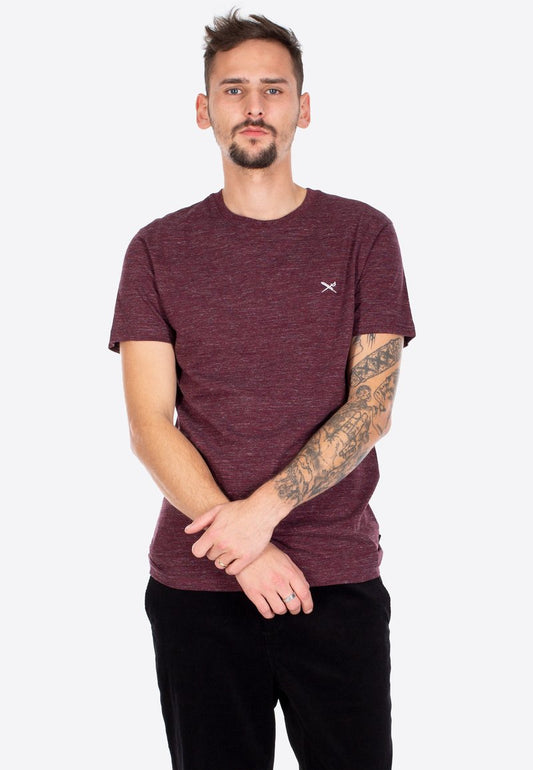 Iriedaily T-Shirt Basic - Maroon Mel.