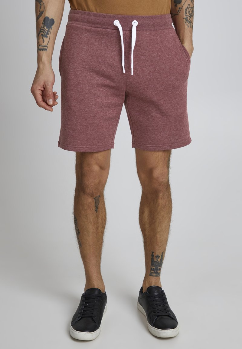 Solid SDOLIVER - Shorts - Wine Red Melange