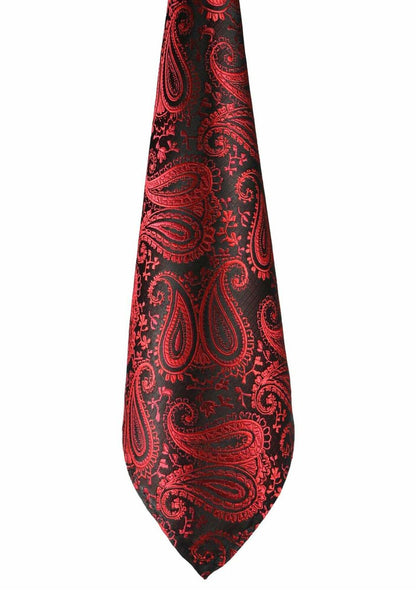  3-SET - Einstecktuch - Bordeaux/black