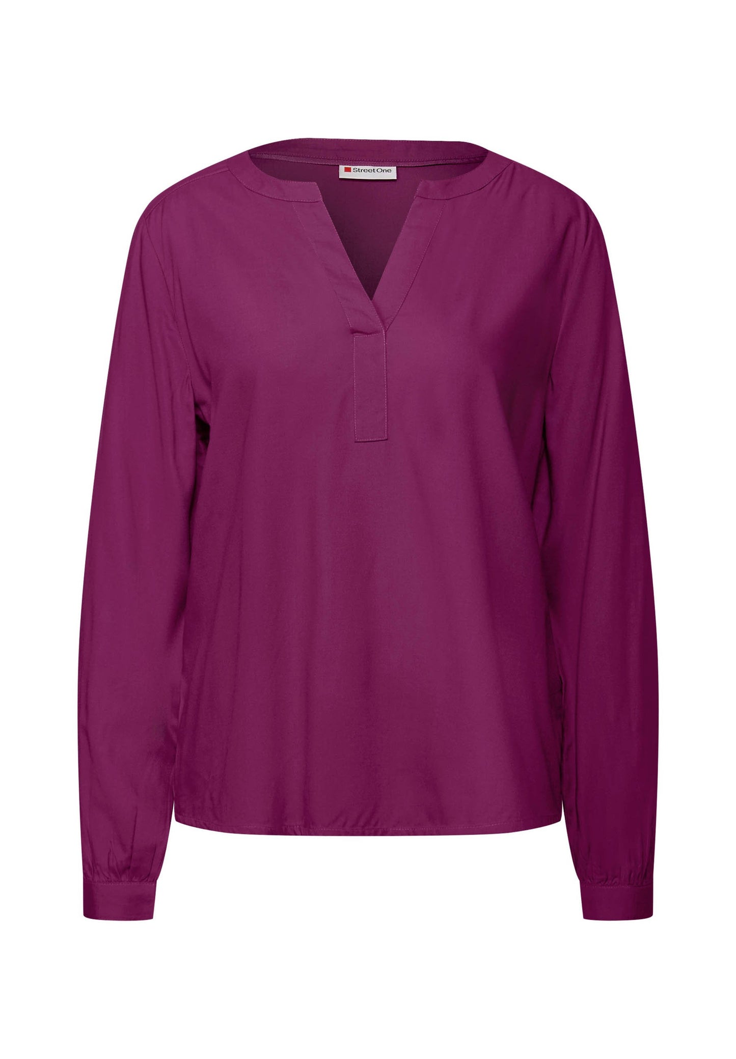 STREET ONE SPLIT NECK - Blouse - Grün