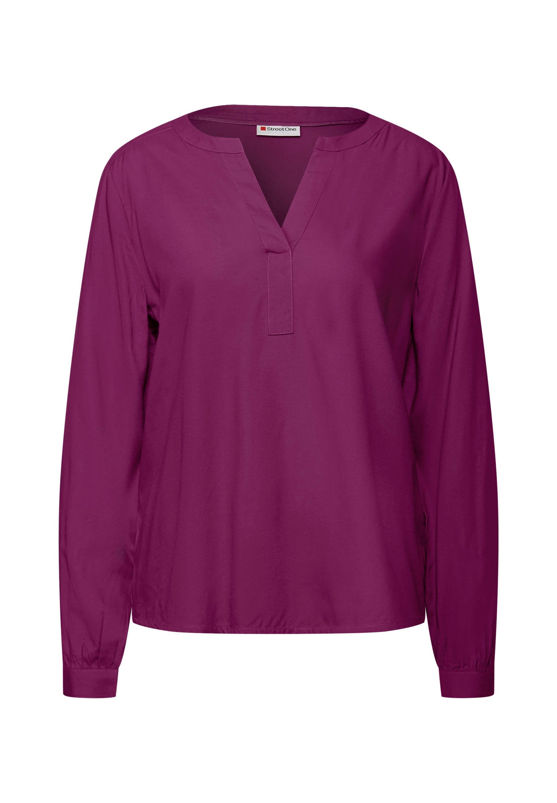 STREET ONE SPLIT NECK - Blouse - Grün