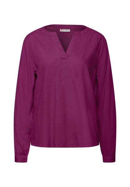 STREET ONE SPLIT NECK - Blouse - Grün