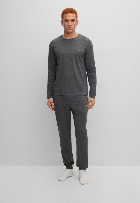 Boss MIX MATCH - Nachtwäsche Shirt - Charcoal
