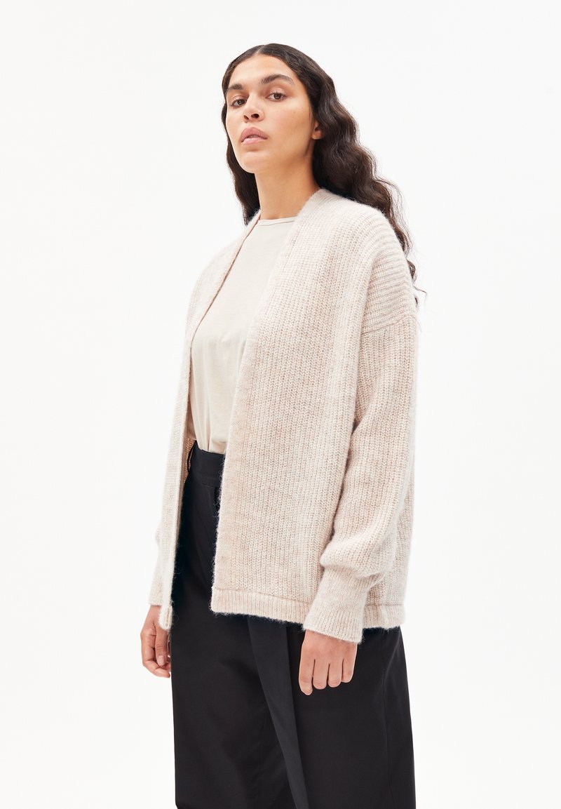 Armedangels VILANAA - Strickjacke - Kinoko Melange-oatmilk