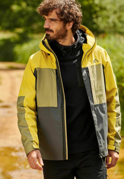 Next LINED WATERPROOF STANDARD - Regenjacke / Wasserabweisende Jacke - Yellow Grey