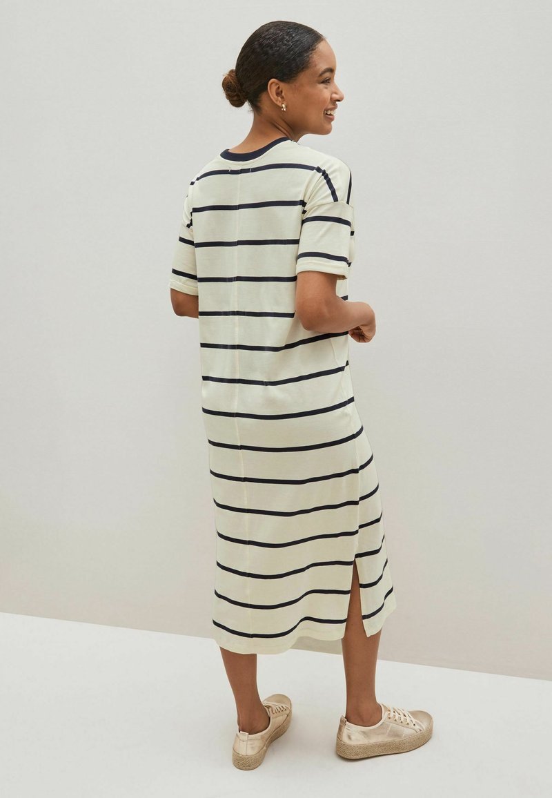 Next SUPIMA STRIPED STANDARD - Jerseykleid - Black