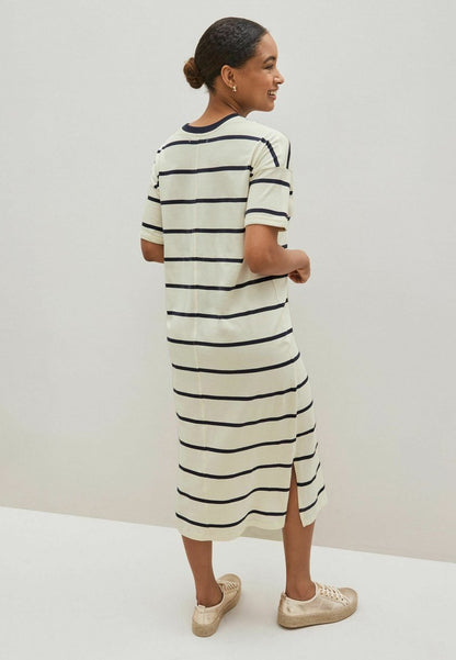 Next SUPIMA STRIPED STANDARD - Jerseykleid - Black