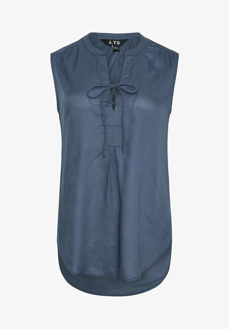  TIE DETAIL SLEEVELESS - Bluse - Blue