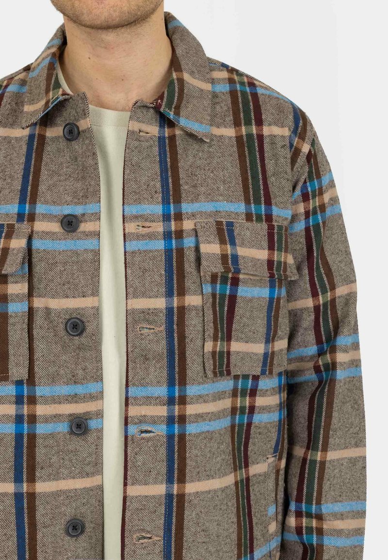 Denim Project POCKET - Leichte Jacke - Check Brown