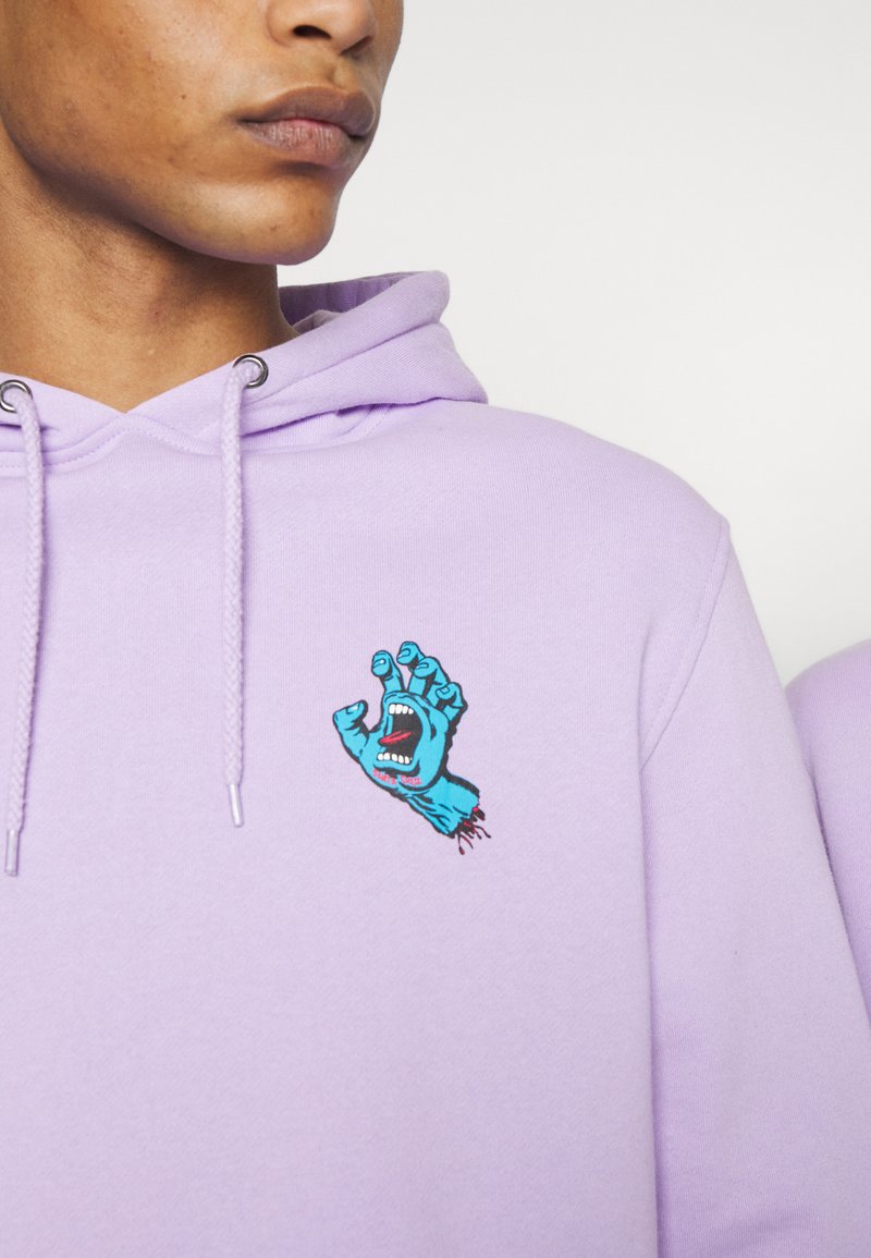 Santa Cruz SCREAMING HAND CHEST HOOD UNISEX - Kapuzenpullover - Digital Lavender
