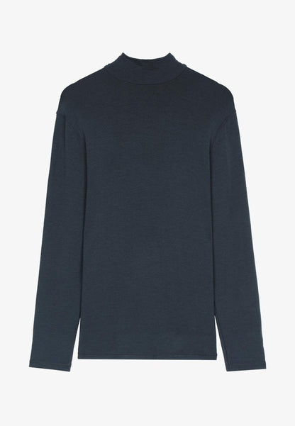 Intimissimi LANGARM-SHIRT AUS KASCHMIR-MODAL MIT ROLLKRAGEN - Nachtwäsche Shirt - Blue