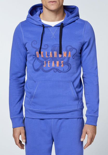  AUS MIT OKTOPUS-MOTIV - Kapuzenpullover - Dazzling Blue
