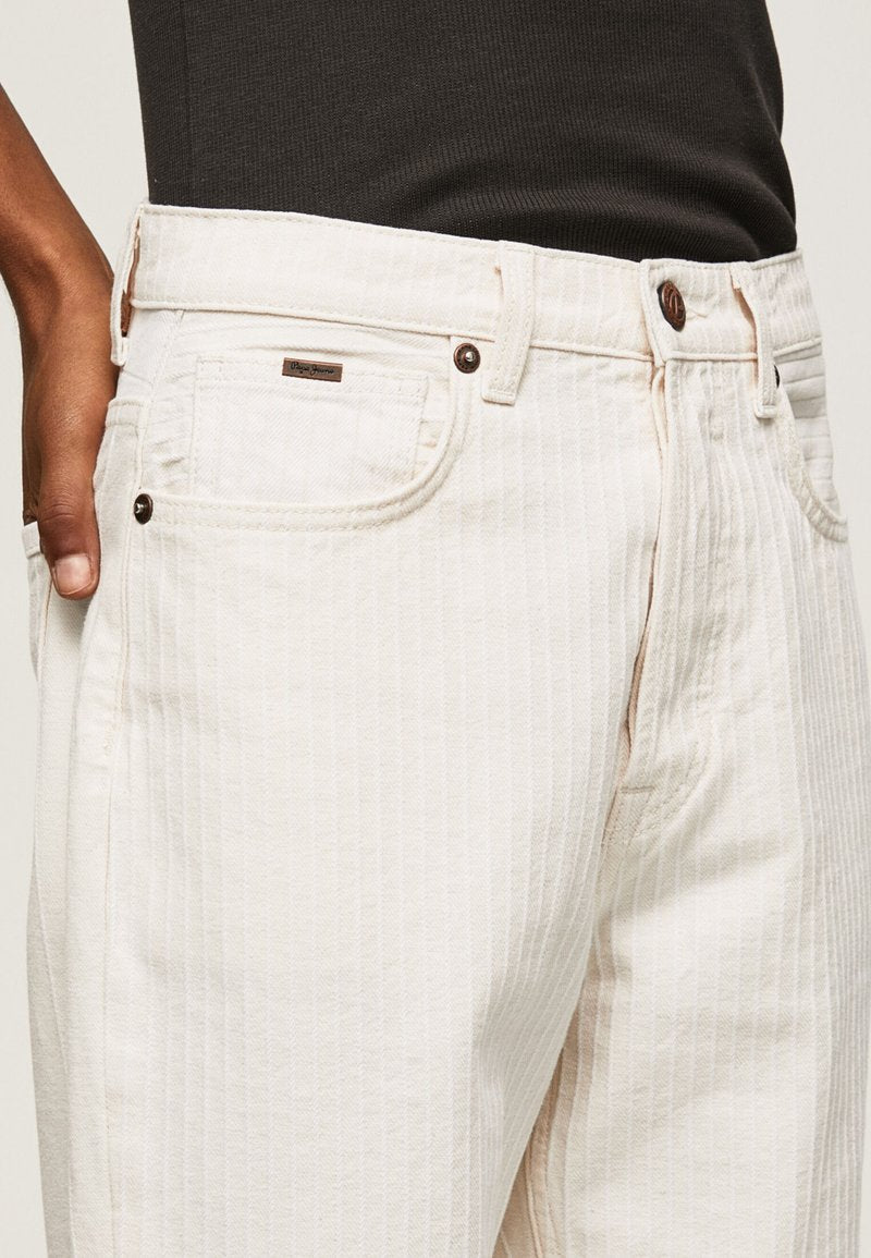 Pepe Jeans CELYN STRIPE - Stoffhose - Denim