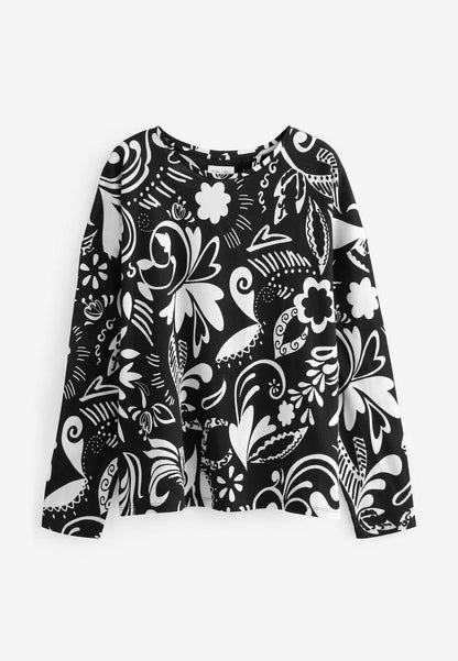 Next LONG SLEEVE - Nachtwäsche Set - Black