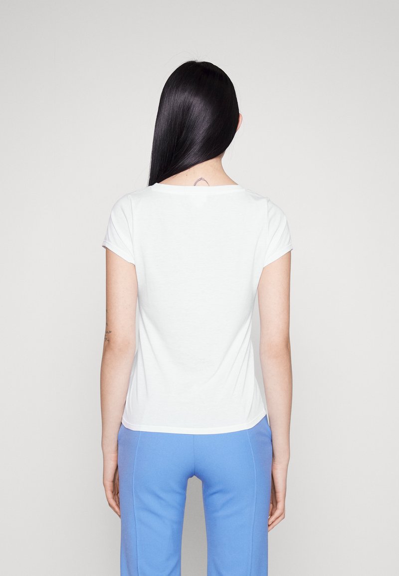 7 For All Mankind ANDY VNECK - T-Shirt Basic - White