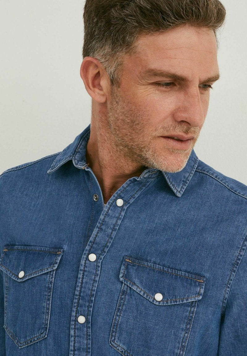  REGULAR FIT - Hemd - Denim Dark Blue
