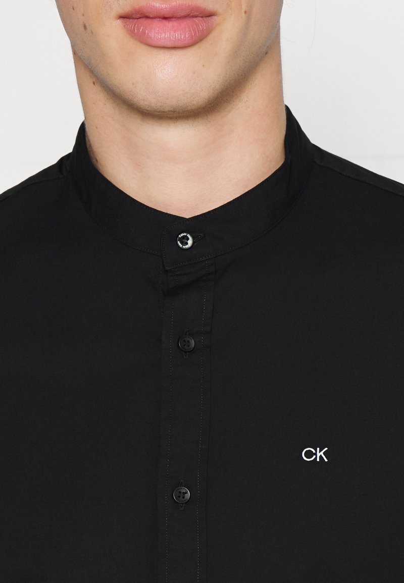 Calvin Klein STAND UP COLLAR - Hemd - Black