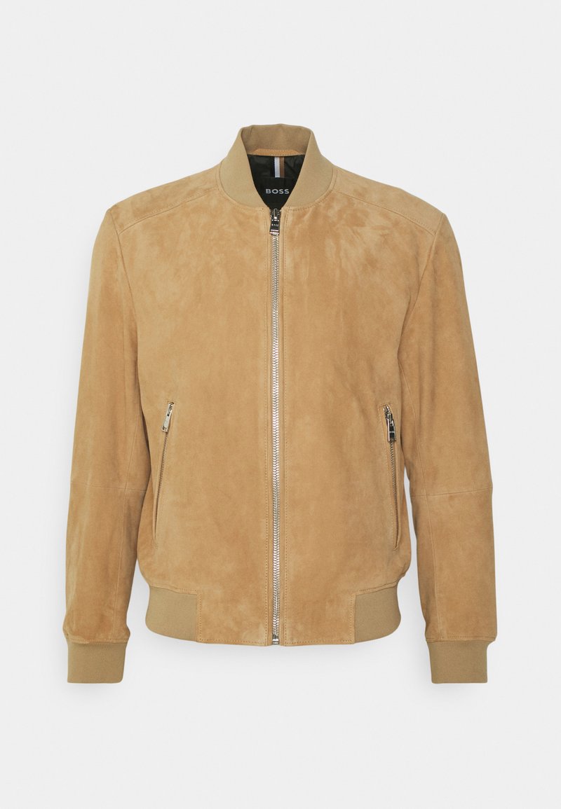 Boss MALBANO - Lederjacke - Medium Beige