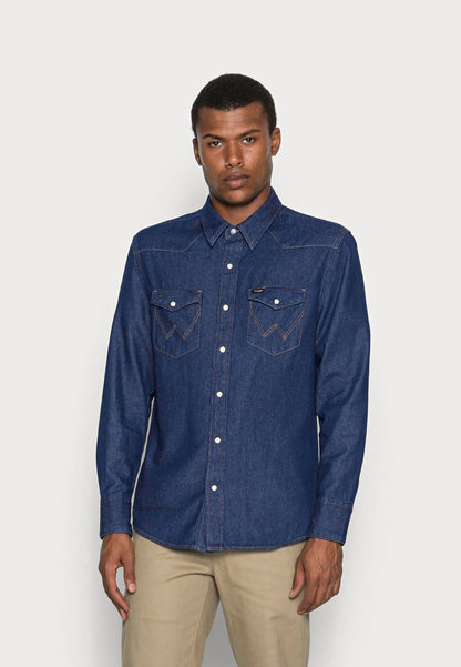 Wrangler Hemd - Dark Blue