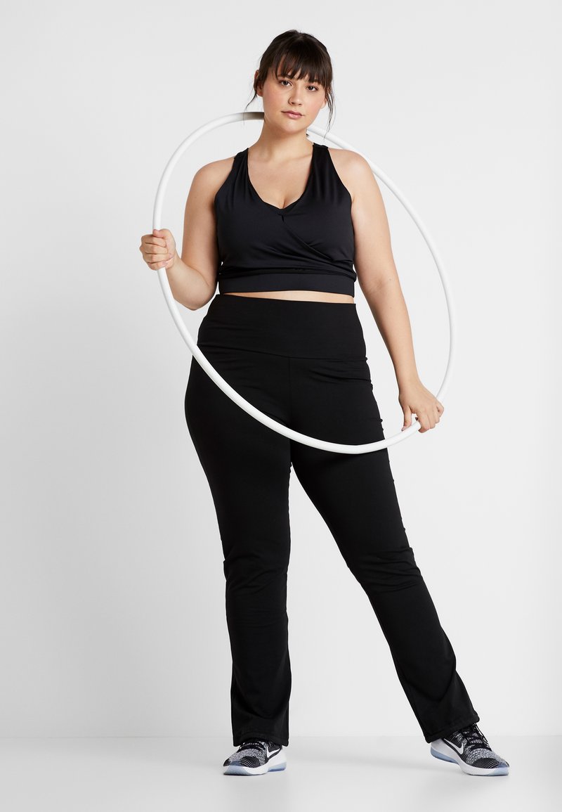 Only Play ONPFOLD JAZZ PANTS CURVY - Jogginghose - Black