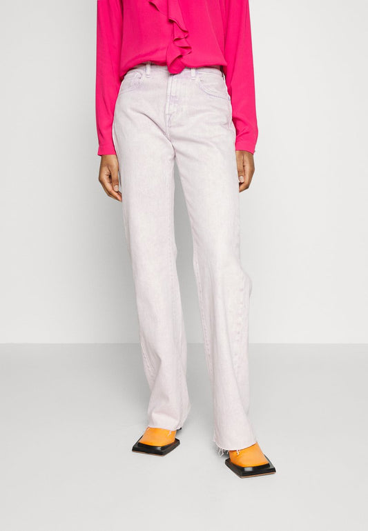 7 For All Mankind TESS TROUSER MANKIND - Stoffhose - Pink