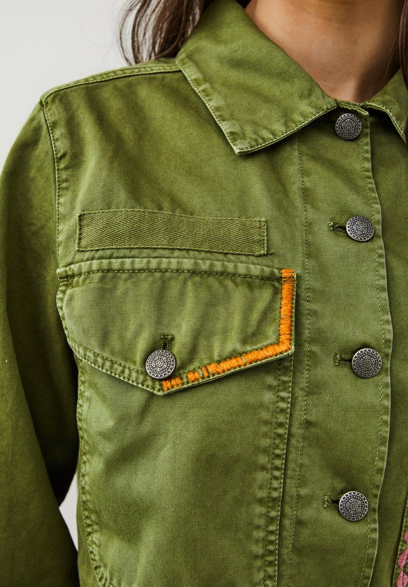Odd Molly KENNEDY - Jeansjacke - Green Trails