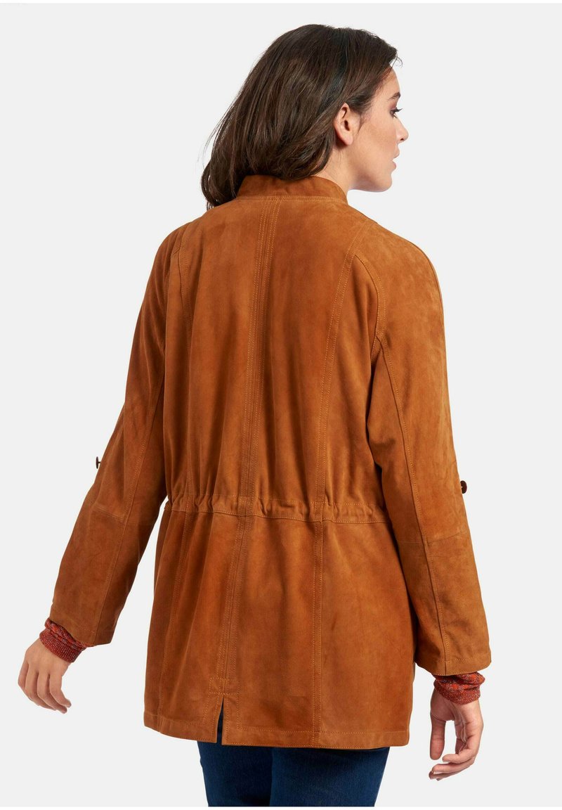  Lederjacke - Camel