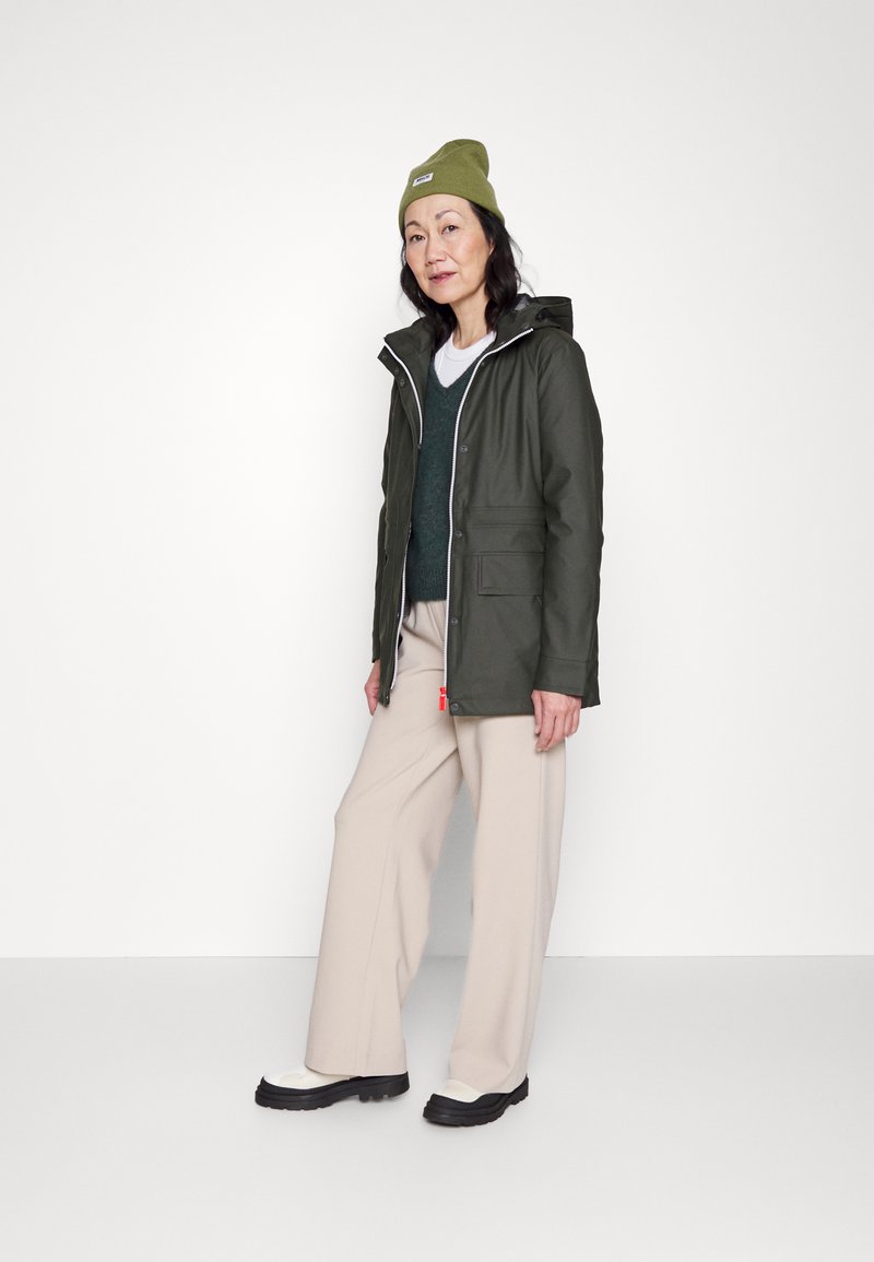 Hunter ORIGINAL WOMENS RAIN JACKET - Parka - Dark Olive