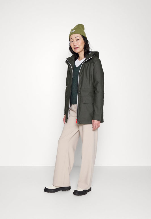 Hunter ORIGINAL WOMENS RAIN JACKET - Parka - Dark Olive