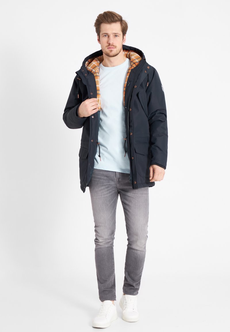 Derbe FESTHOLM - Wintermantel - Navy Check