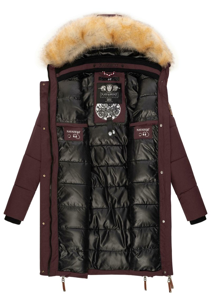 Navahoo HALINA - Wintermantel - Dark Red Melange