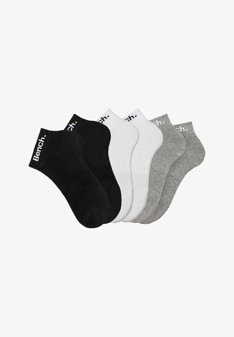 Bench 6 PACK UNISEX - Socken - Schwarz Gray Meliert Weiß