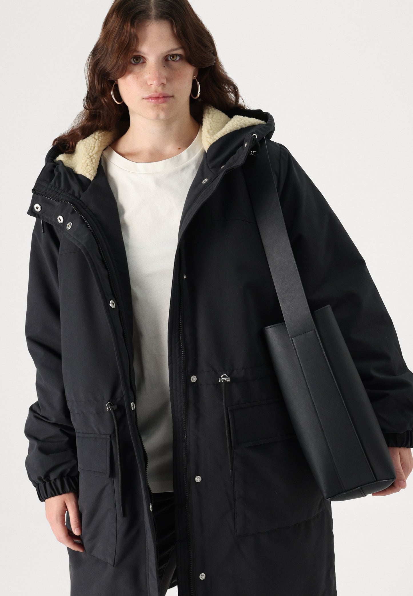 Vero Moda Curve VMCALMA - Parka - Black