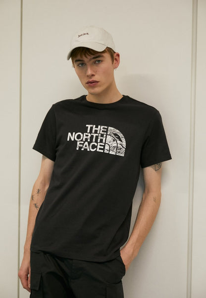 The North Face WOODCUT DOME TEE - T-Shirt Print - Black