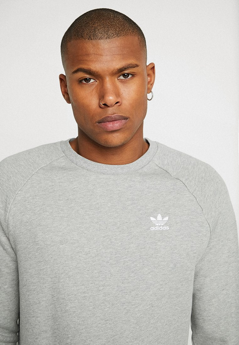Adidas Originals ESSENTIAL CREW - Sweatshirt - Medium Grey Heather