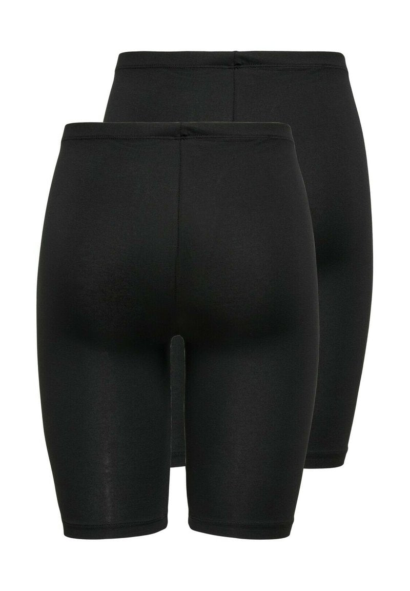 ONLY FITNESS RADLER UNTERRO 2 PACK - Shorts - Schwarz Schwarz