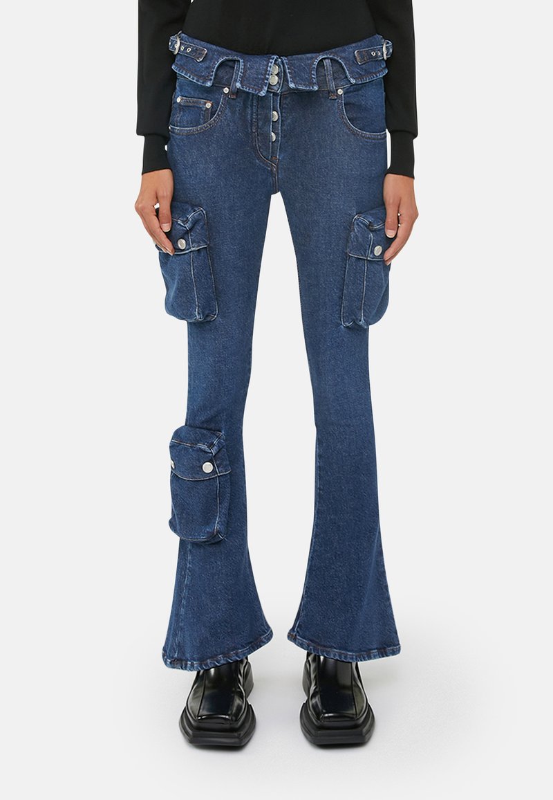 Trussardi 5 POCKET - Jeans Bootcut - Blue