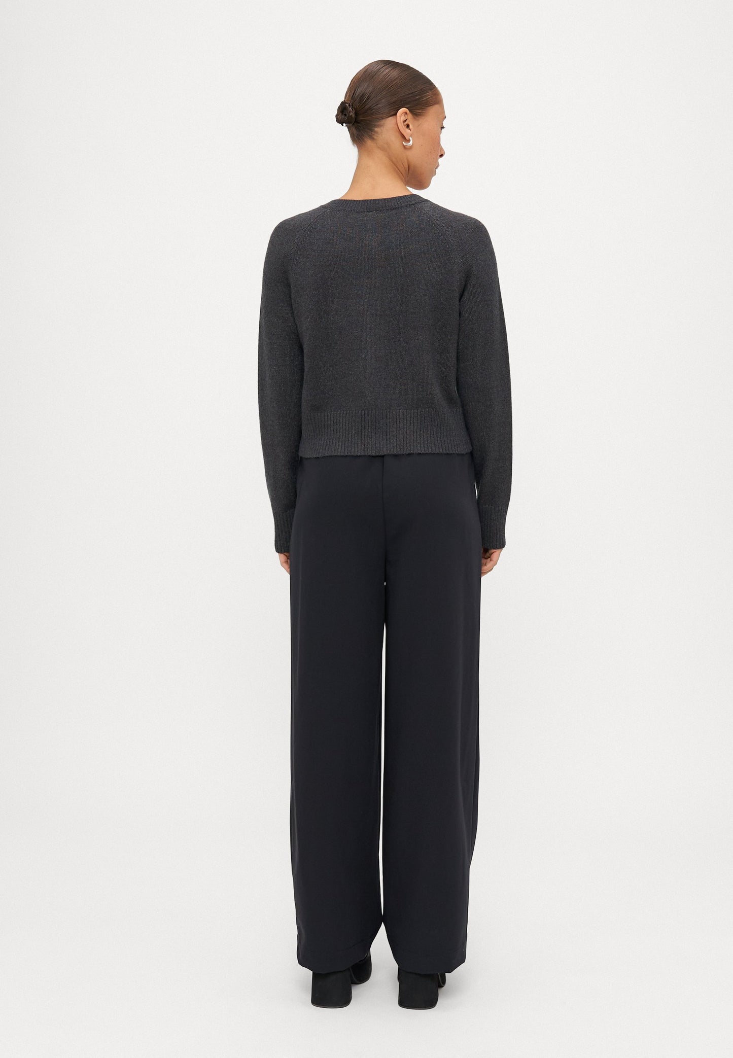 ONLY Petite ONLKATIA CARDIGAN - Cardigan - Dark Grey Melange